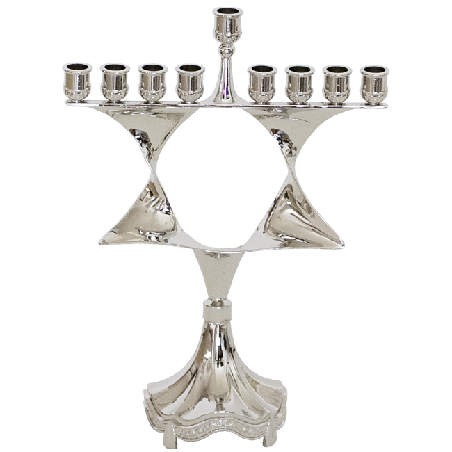 Star of David Hanukkah Menorah